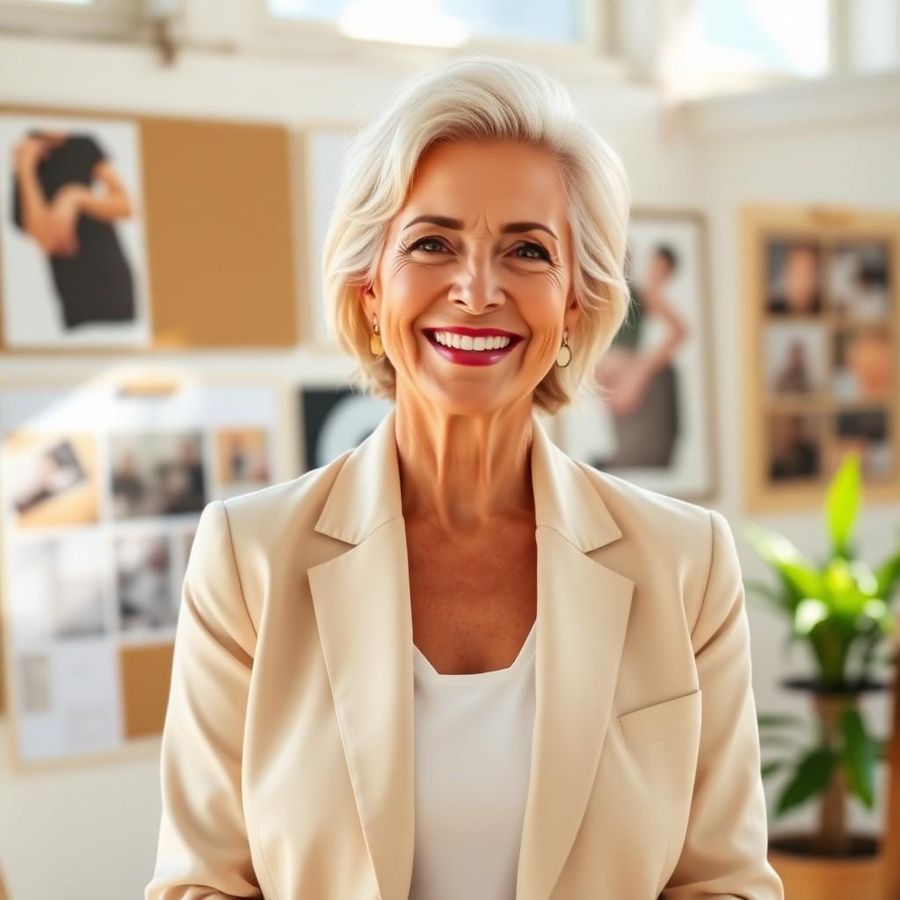 Margaret Zimmermann, founder and principal planner of Marigold & Vine Events, in the Anaheim studio